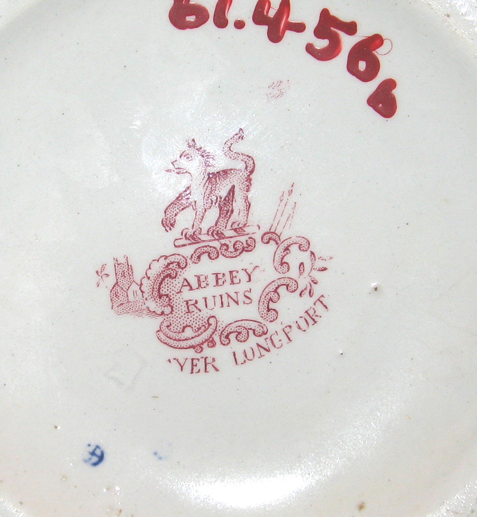 1961.0456 B T.Mayer earthenware jug, detail