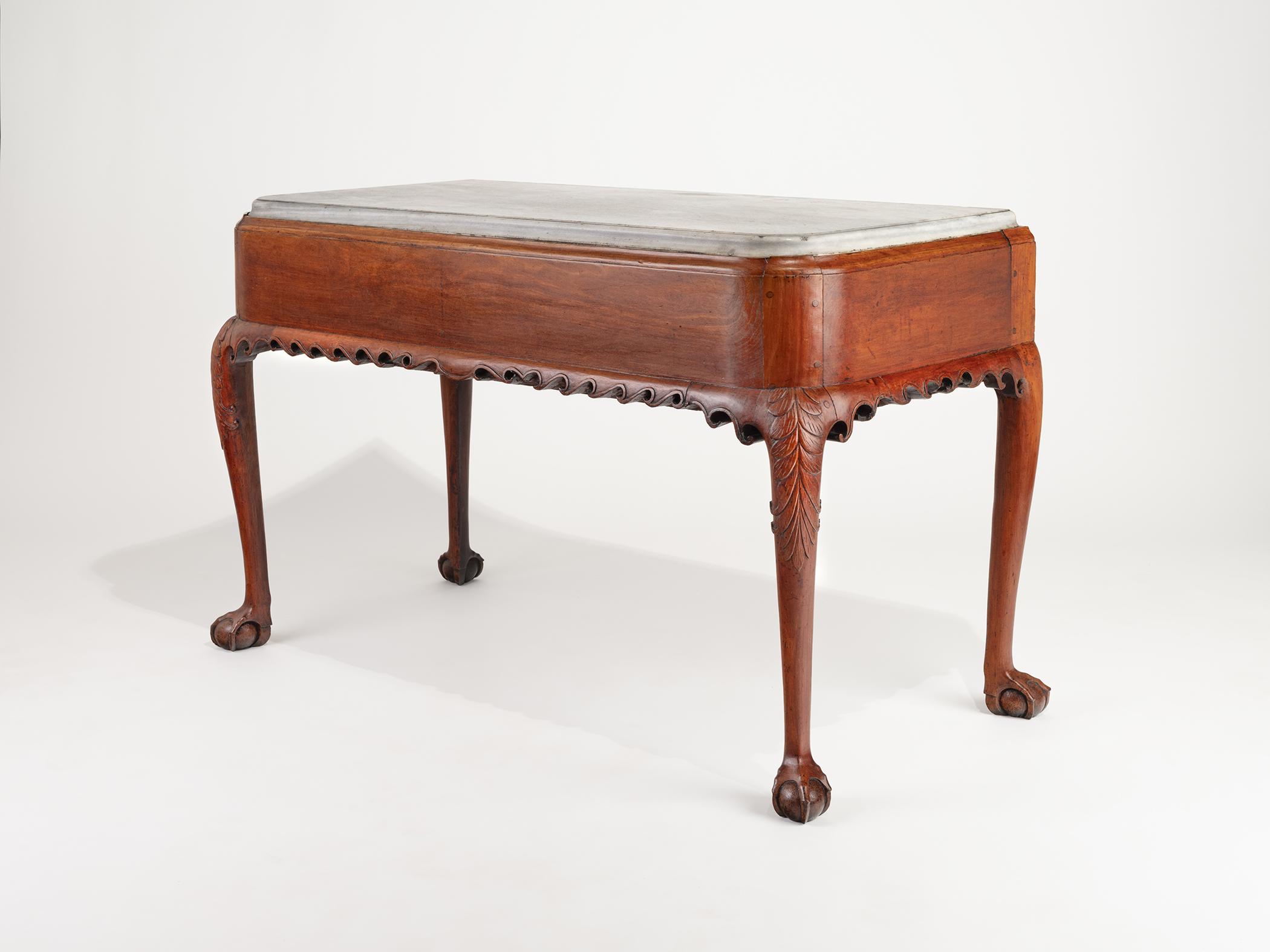 1955.0015.001 Table, Slab table, view 2