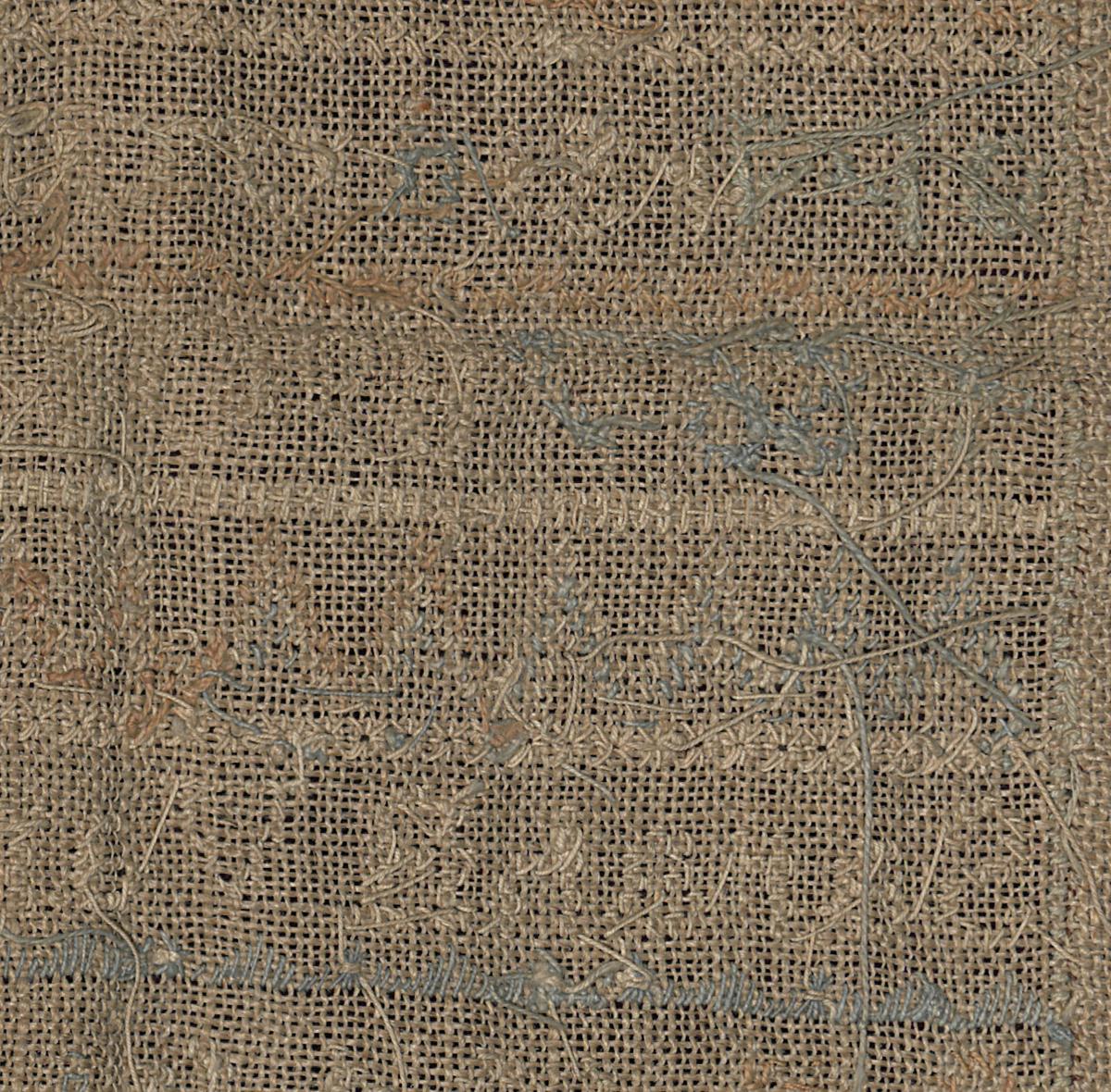 1961.0500.002 Sampler, Verso, Detail