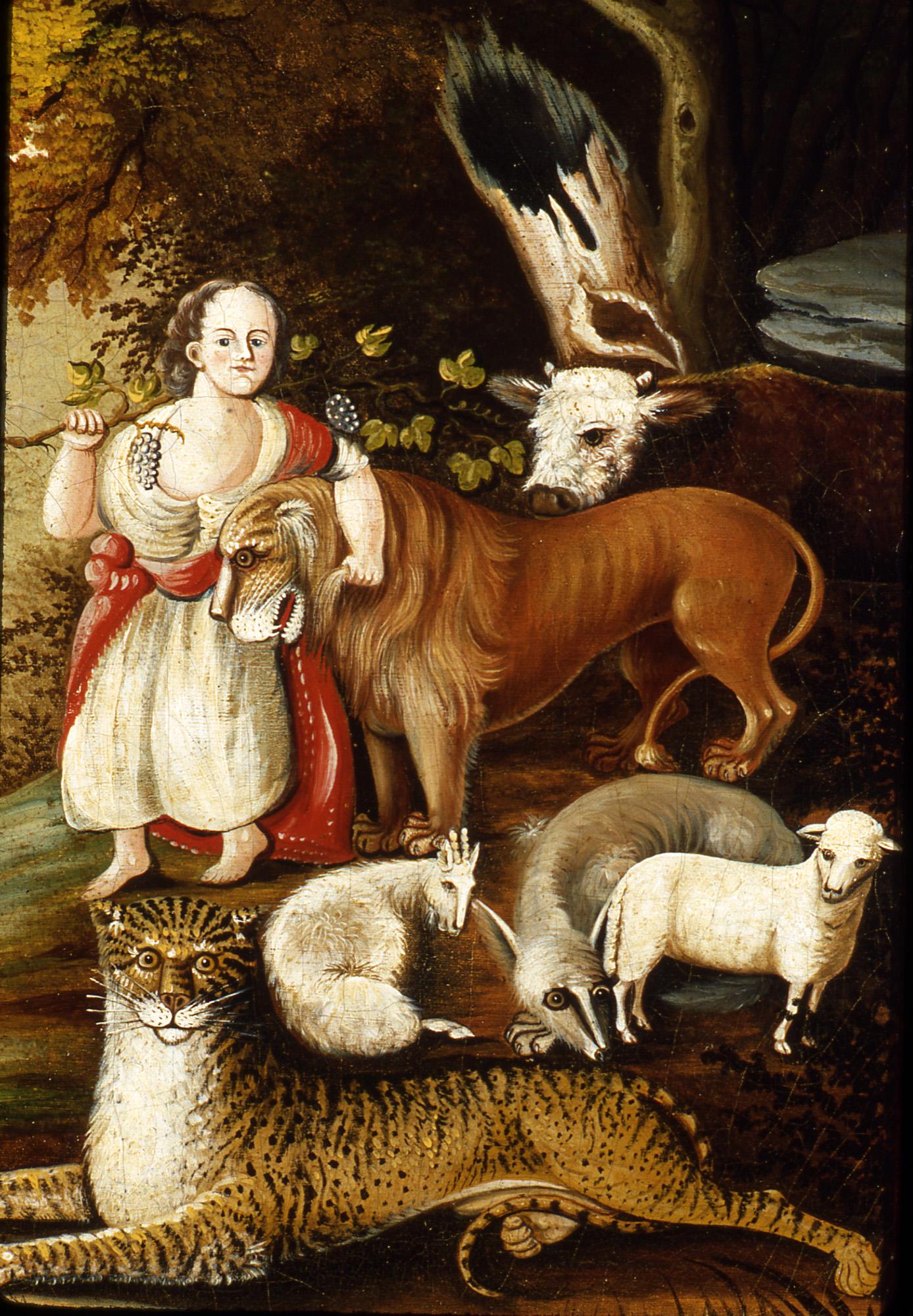 1961.0501 Painting animal detail