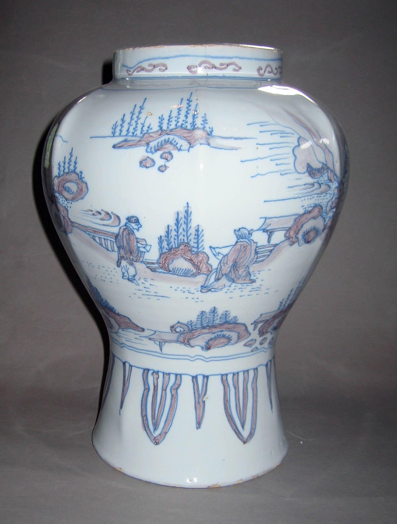 1961.0535 Earthenware vase (view 2)