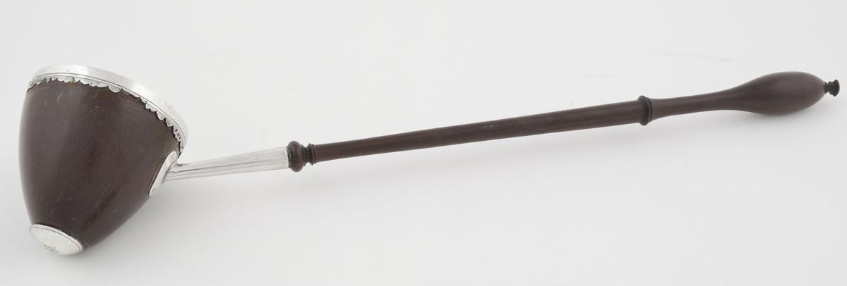 1961.0558 Wood and Silver Ladle