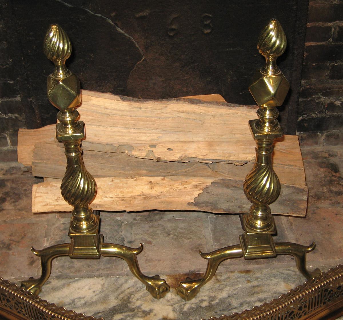 1961.0580.001 and .002 Andirons