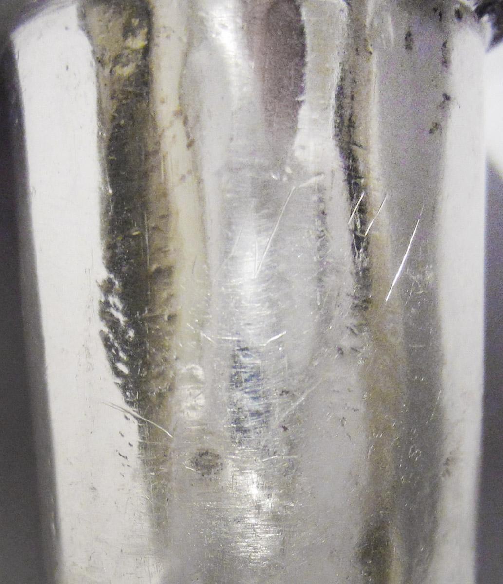 1961.0591.002 B Candlestick, bobeche, inscription