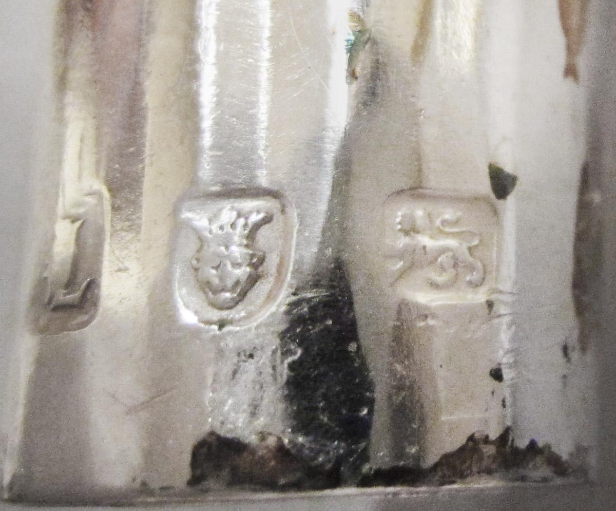 1961.0592.001 C Candelabrum, mark 16 and mark 17