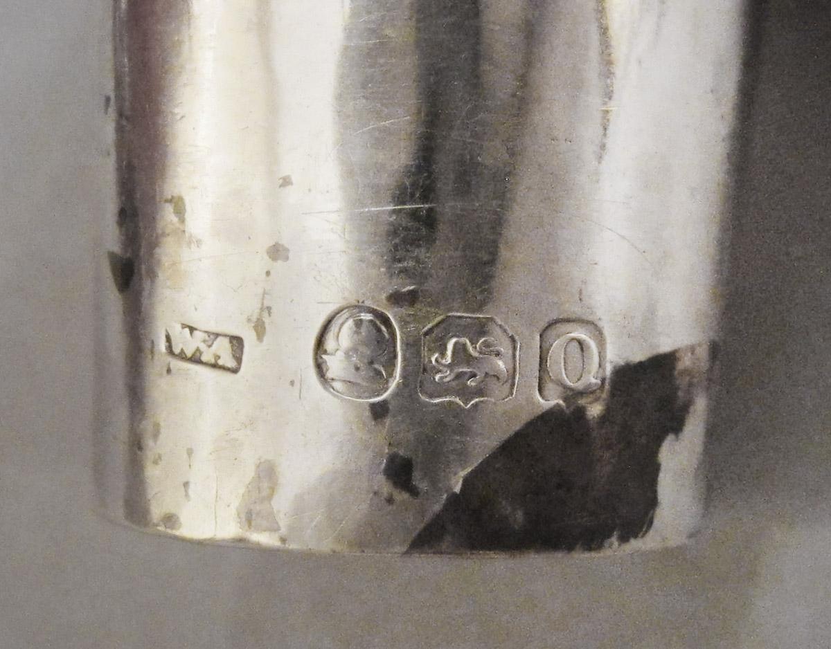 1961.0592.001 C Candelabrum, bobeche, marks 4, 5, 6, 7