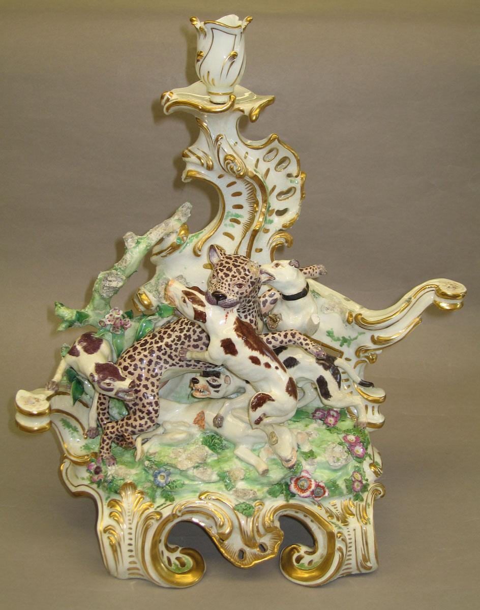 1961.0597.002 Porcelain candelabrum