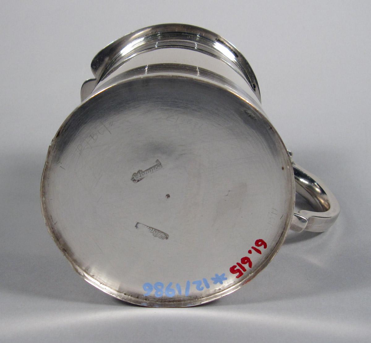 1961.0615 Silver Tankard underside