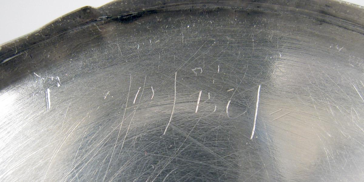 1961.0615 Silver Tankard inscription 2