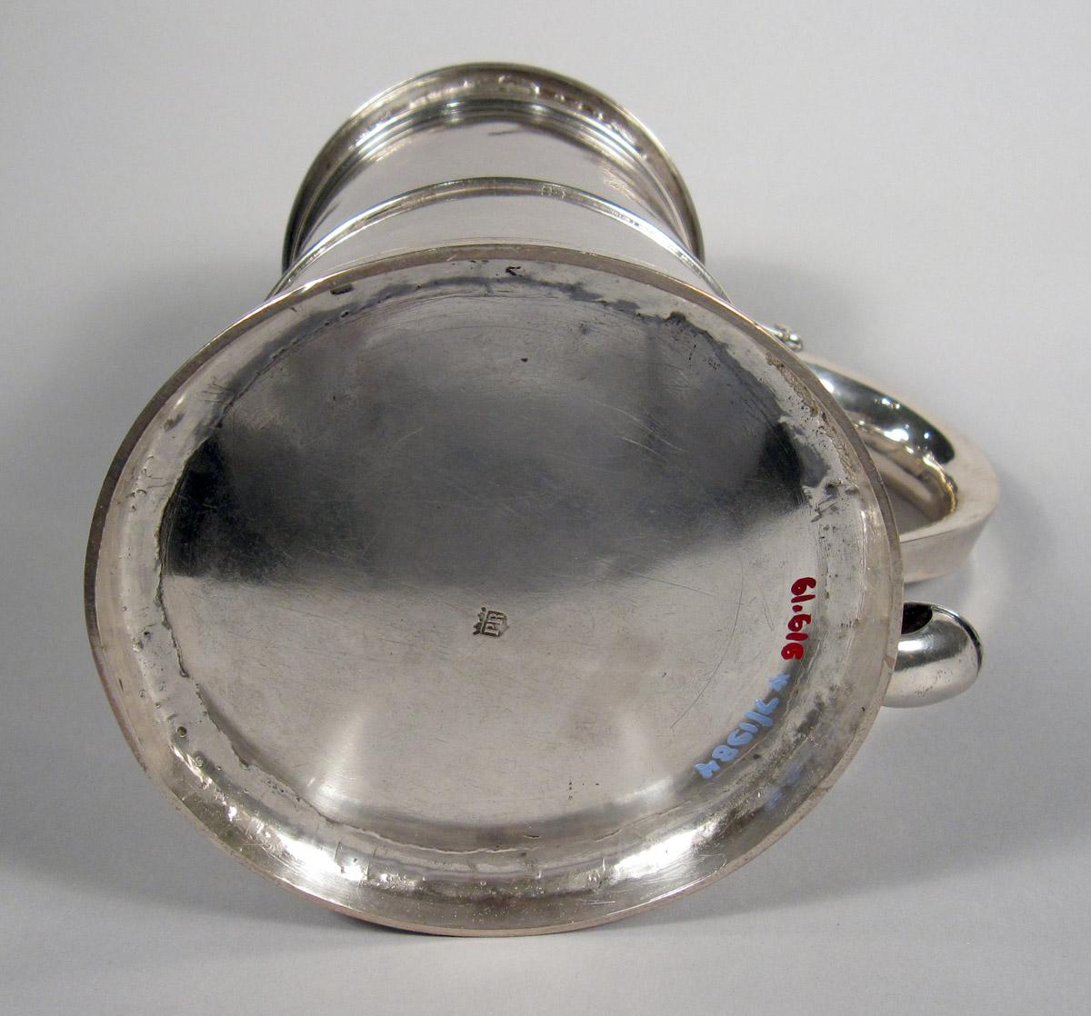 1961.0616 Silver Tankard underside