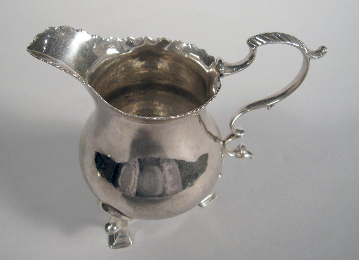 1961.0618 Silver Cream Pot top view