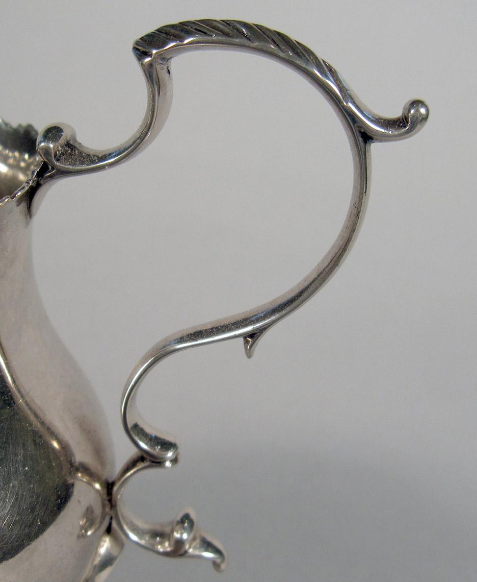 1961.0618 Silver Cream Pot handle detail