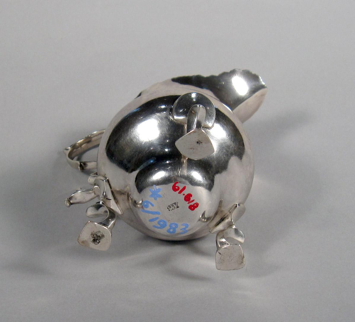 1961.0618 Silver Cream Pot underside