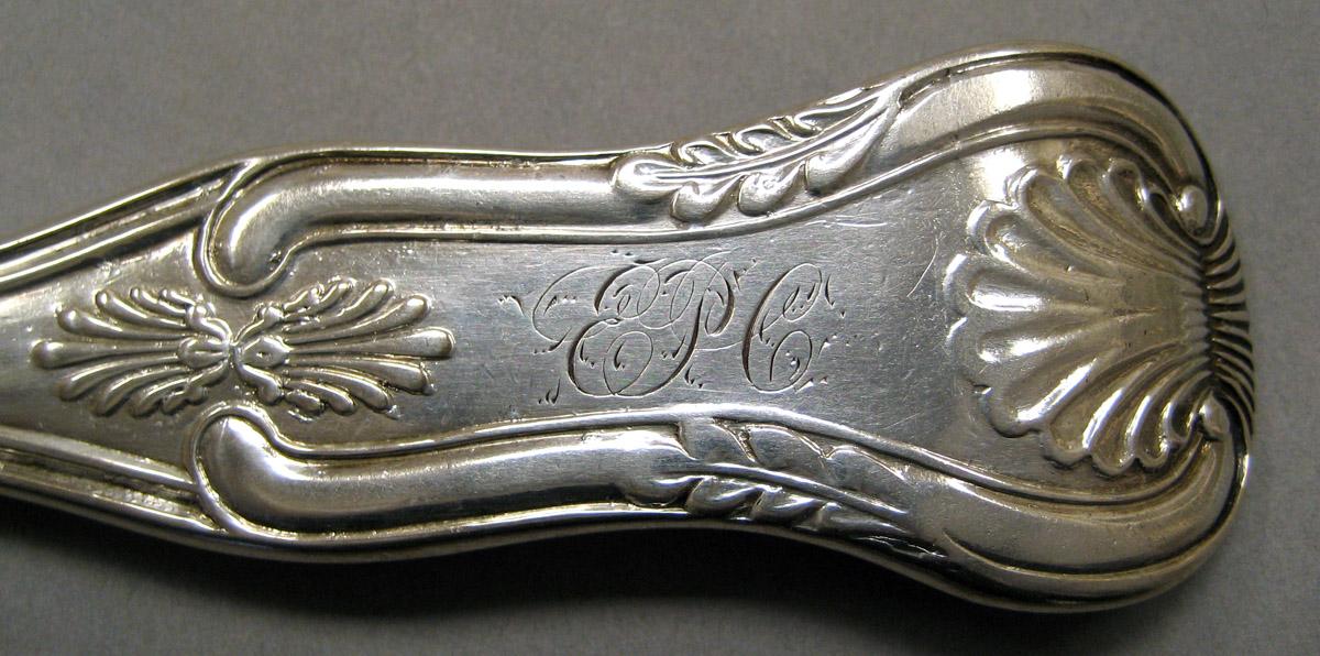 1961.0627.001 Silver Fork engraving