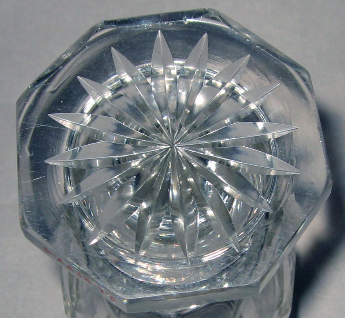 1961.0630.004 Colorless glass ale glass (underside)