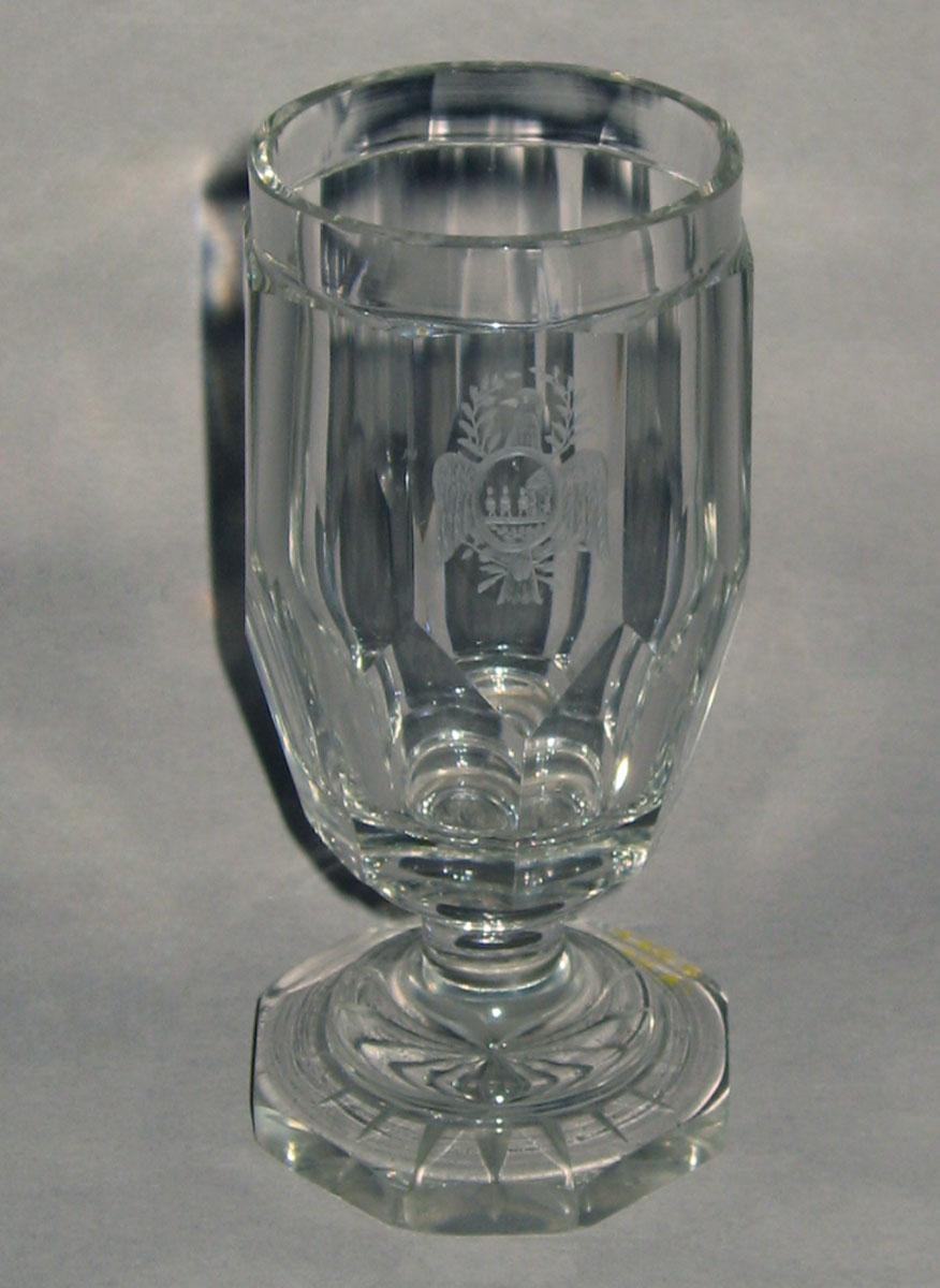 1961.0630.006 Colorless glass ale glass