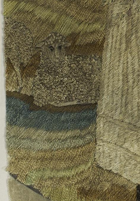 1955.0032.003 A Needlework Picture, Detail 2
