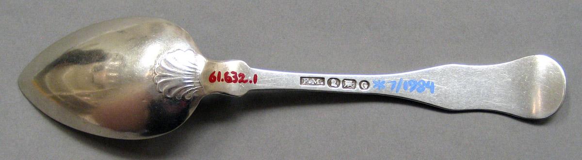 1961.0632.001 Silver Spoon underside