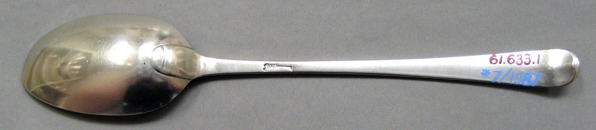 1961.0633.001 Silver Spoon underside