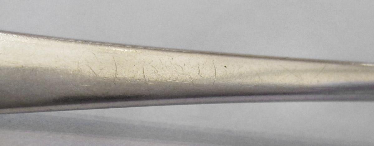 1961.0634.005 Spoon, inscription