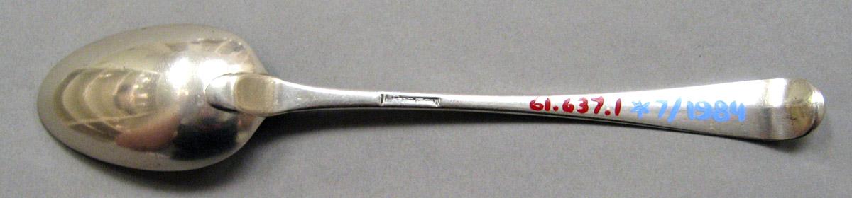 1961.0637.001 Silver Spoon underside