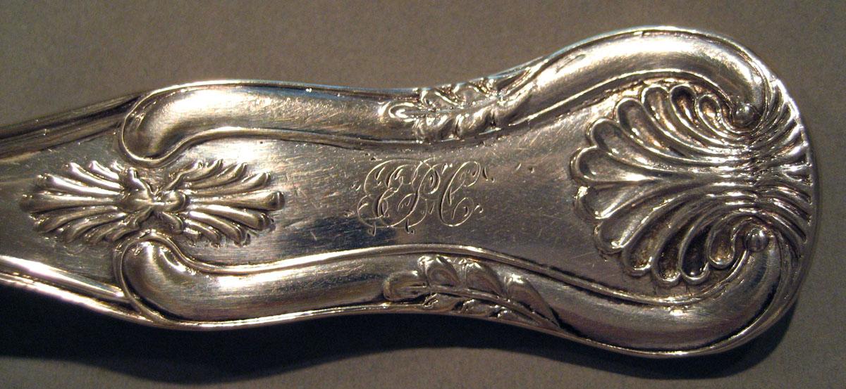 1961.0638.001 Silver Fork engraving