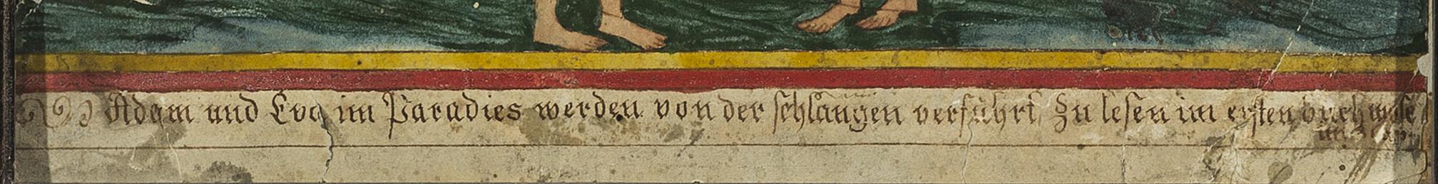 1955.0037 A Fraktur, detail 1