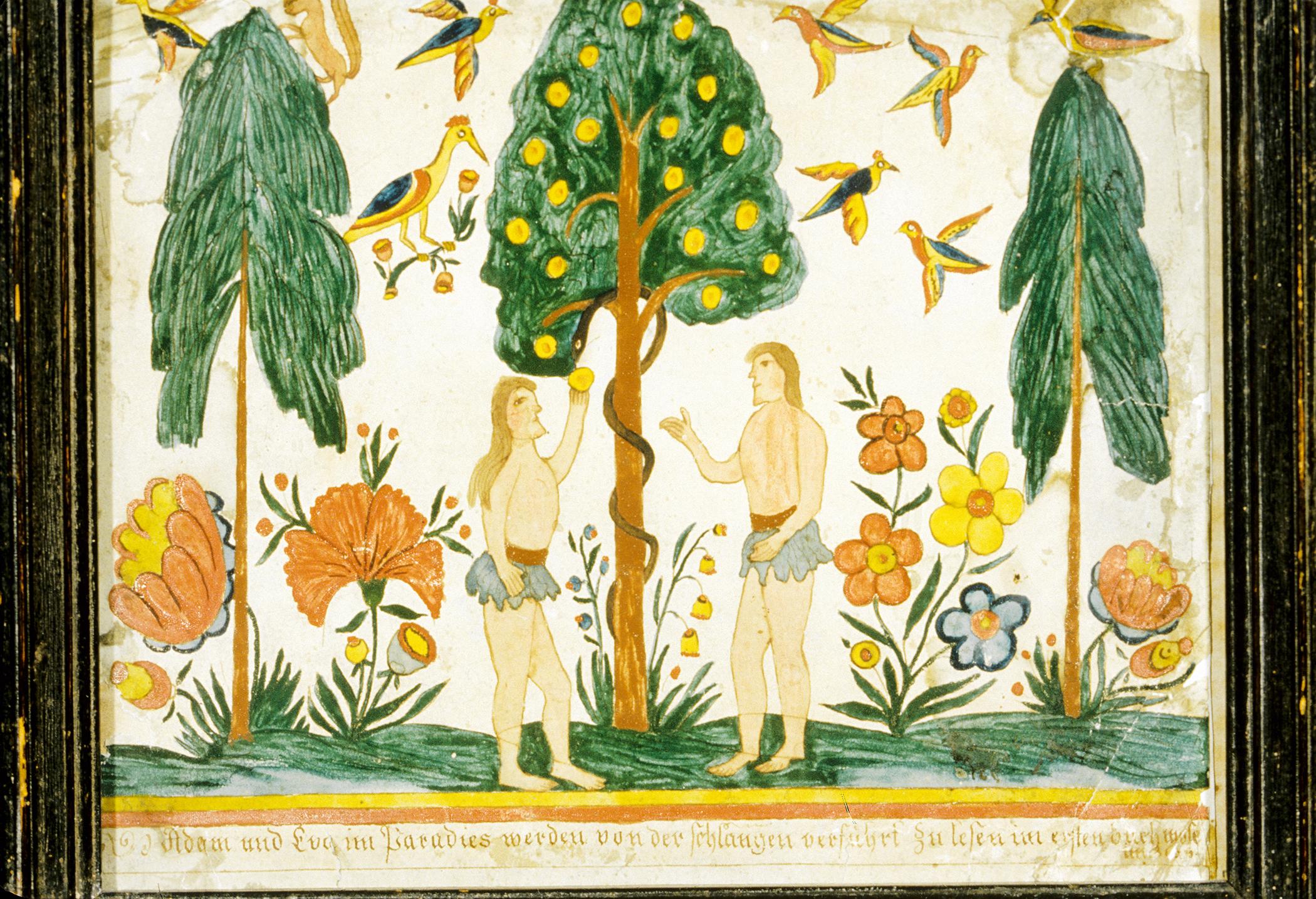 1955.0037 A Fraktur, B Frame, view 3