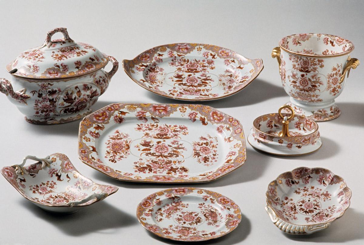 1961.0639.023, .024, .020, .015, .001, .021, .017 Spode ironstone set