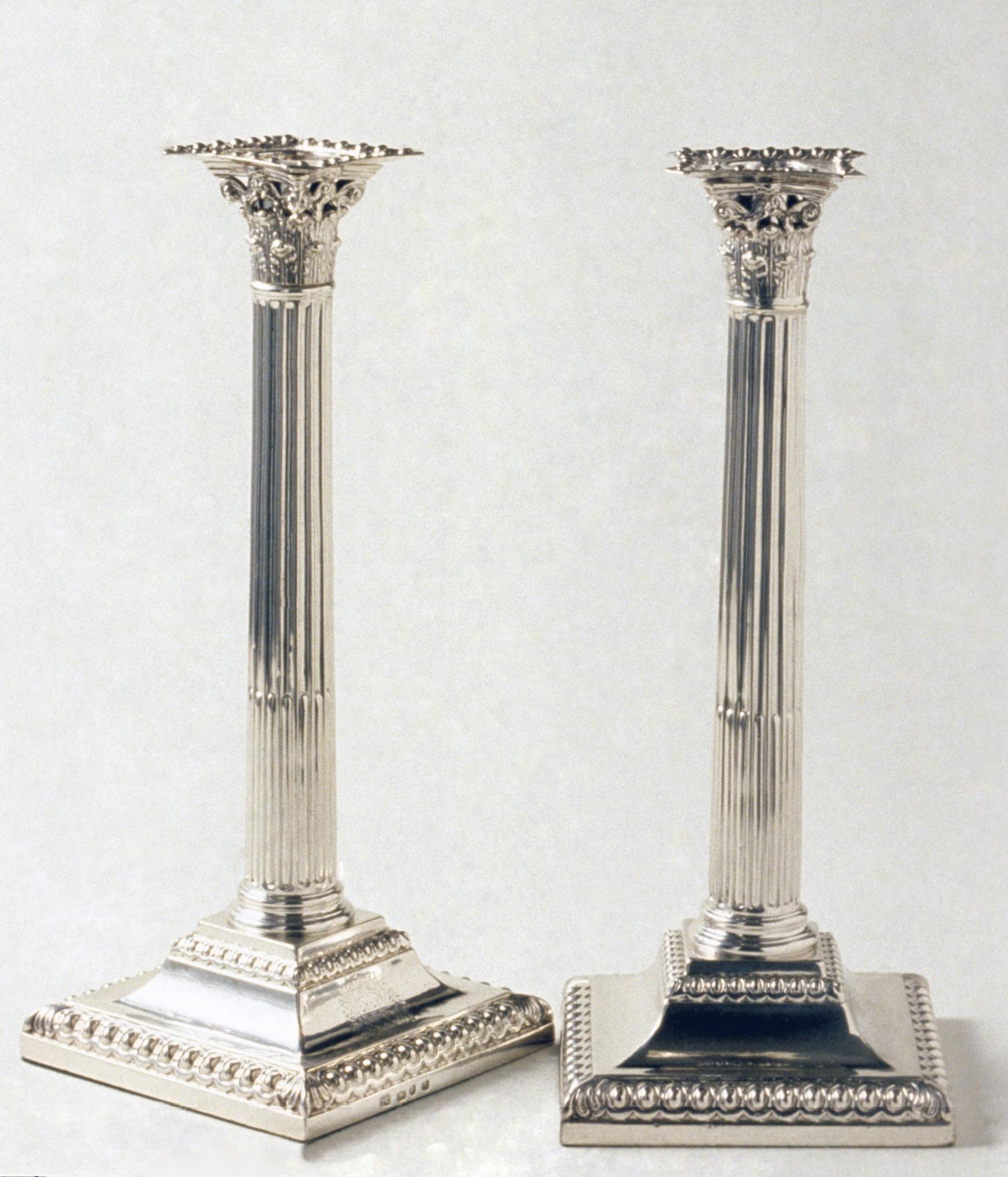 1961.0645.001 A, B, 1961.0645.002 A, B, Candlestick, view 1