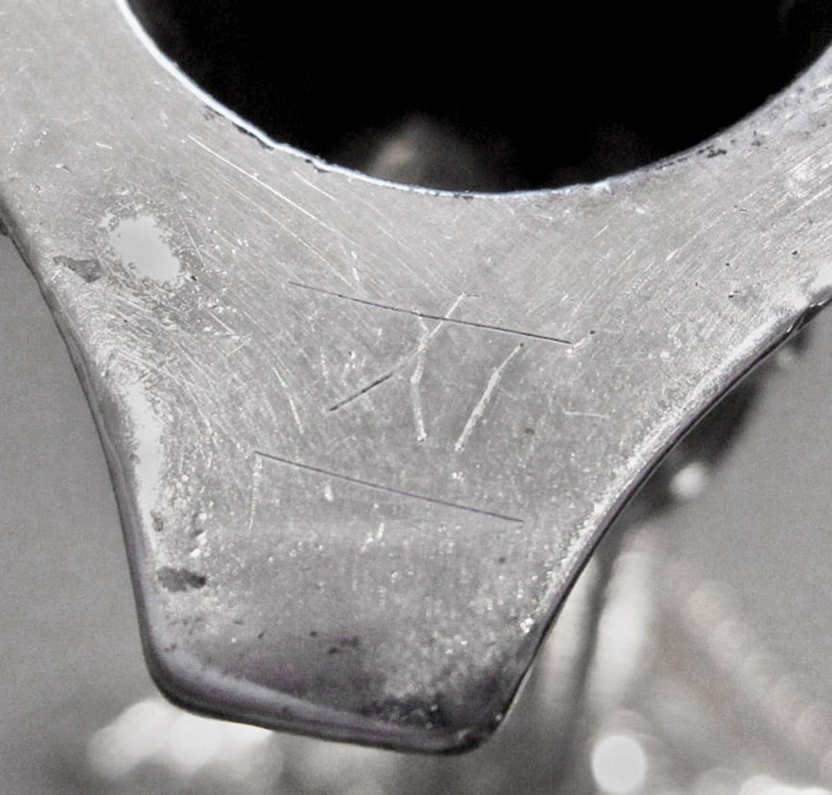 1961.0649.003 A Candlestick, inscription 2
