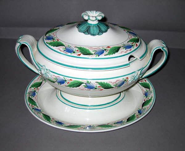 1961.0654.052 A-C Tureen, Cover and Stand