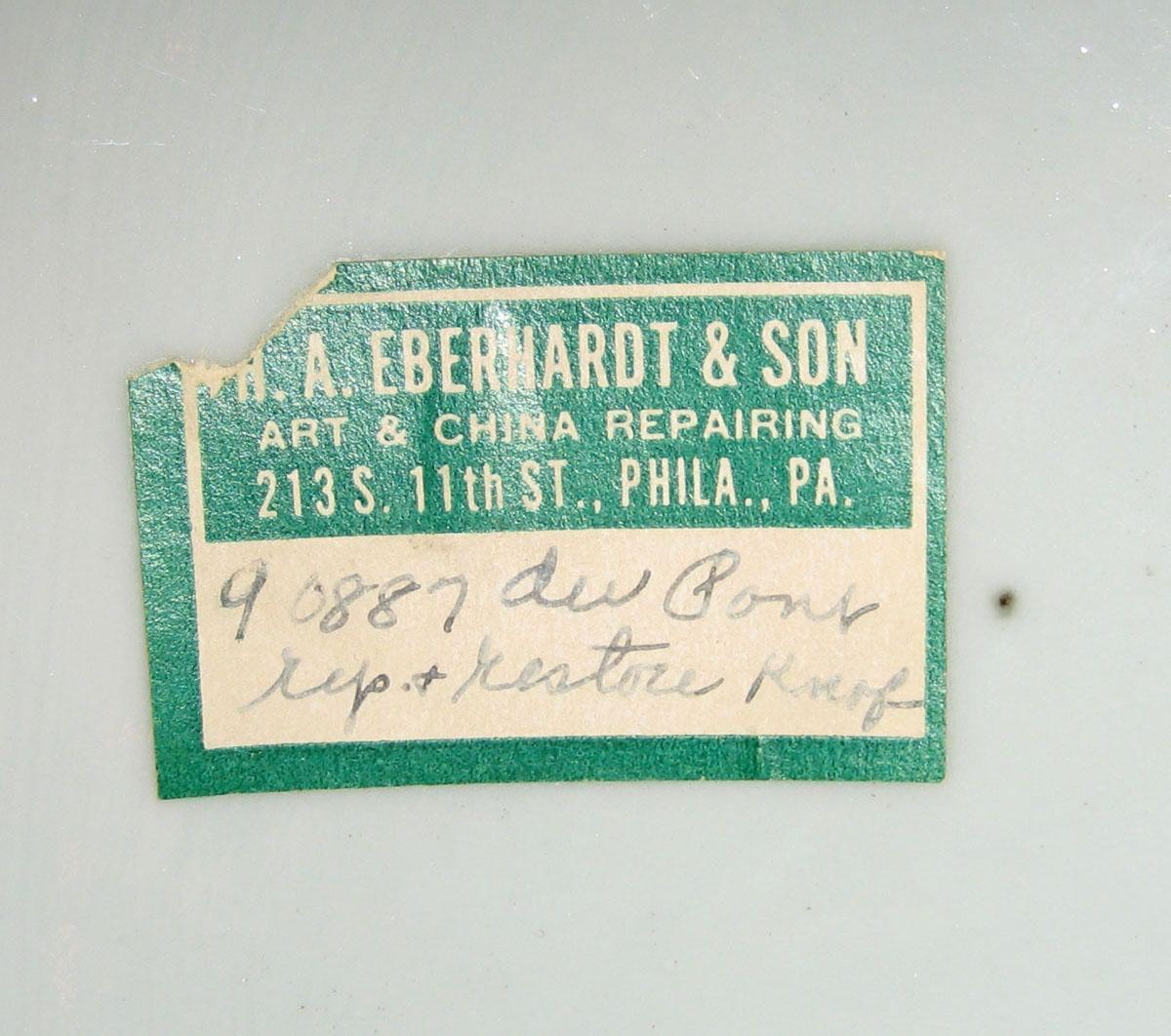1961.0655.004 A Dish label detail