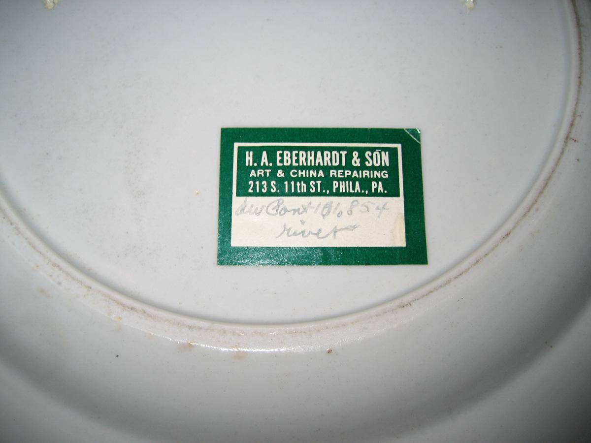 1961.0655.020 Dinner Plate underside detail