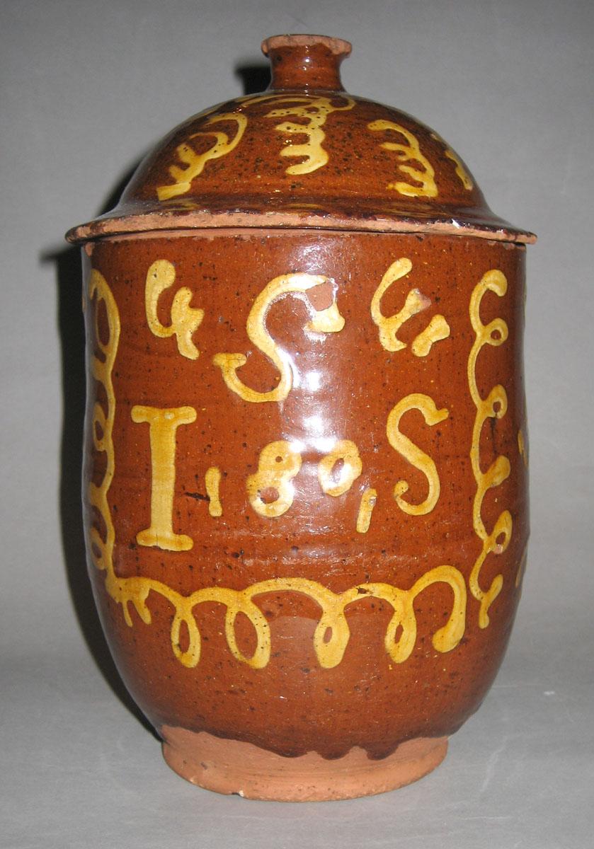 1952.0056 A, B Jar and cover, front