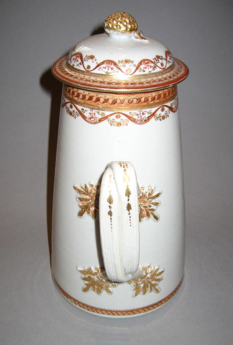 1961.0663.002 A, B Porcelain Coffee Pot handle