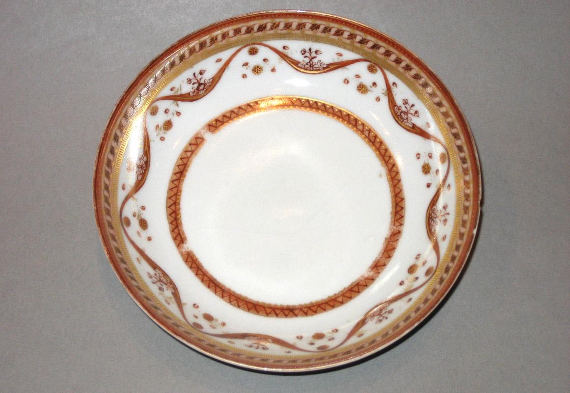 1961.0663.008 Porcelain Saucer upper surface