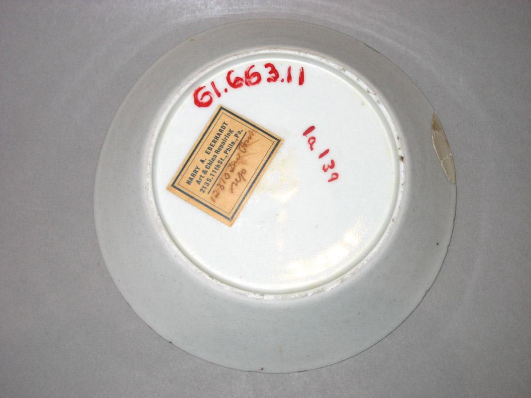1961.0663.011 Porcelain Saucer underside
