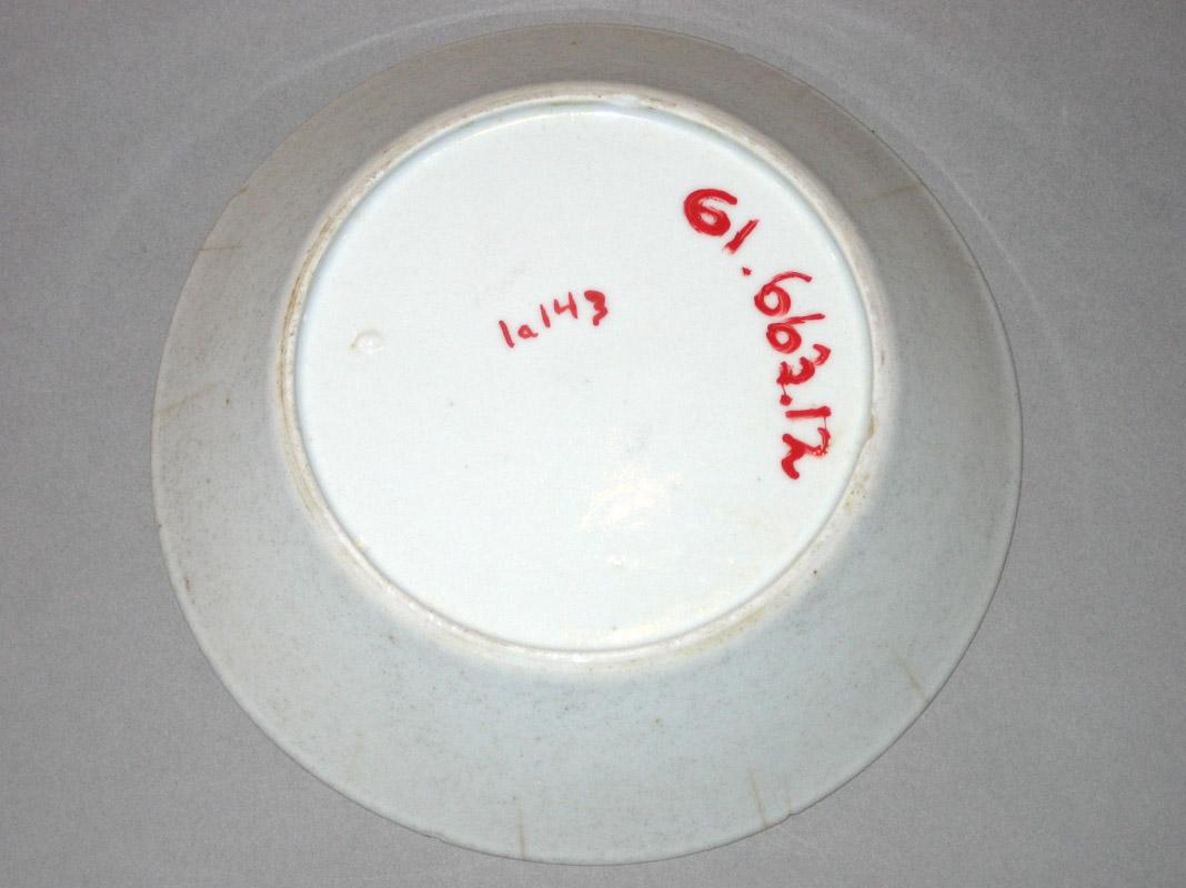1961.0663.012 Porcelain Saucer underside