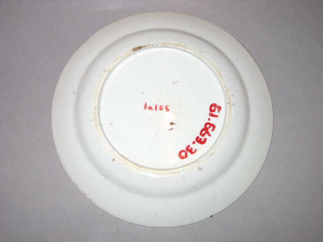 1961.0663.030 Porcelain Plate underside