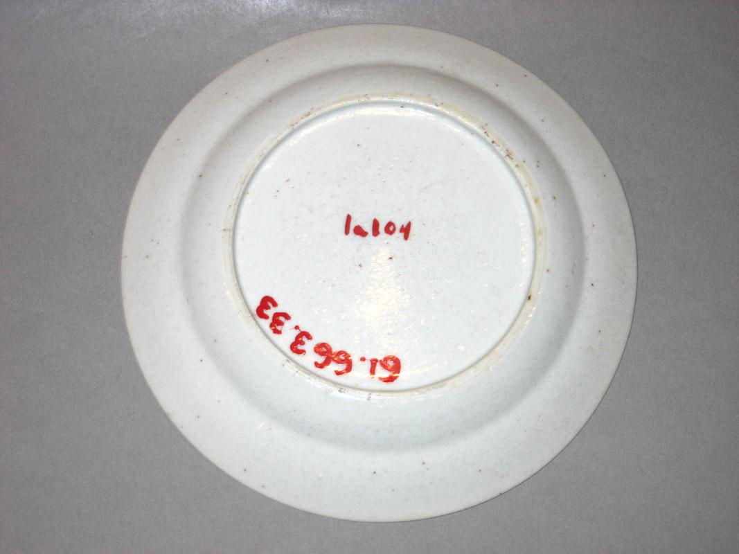 1961.0663.033 Porcelain Plate underside