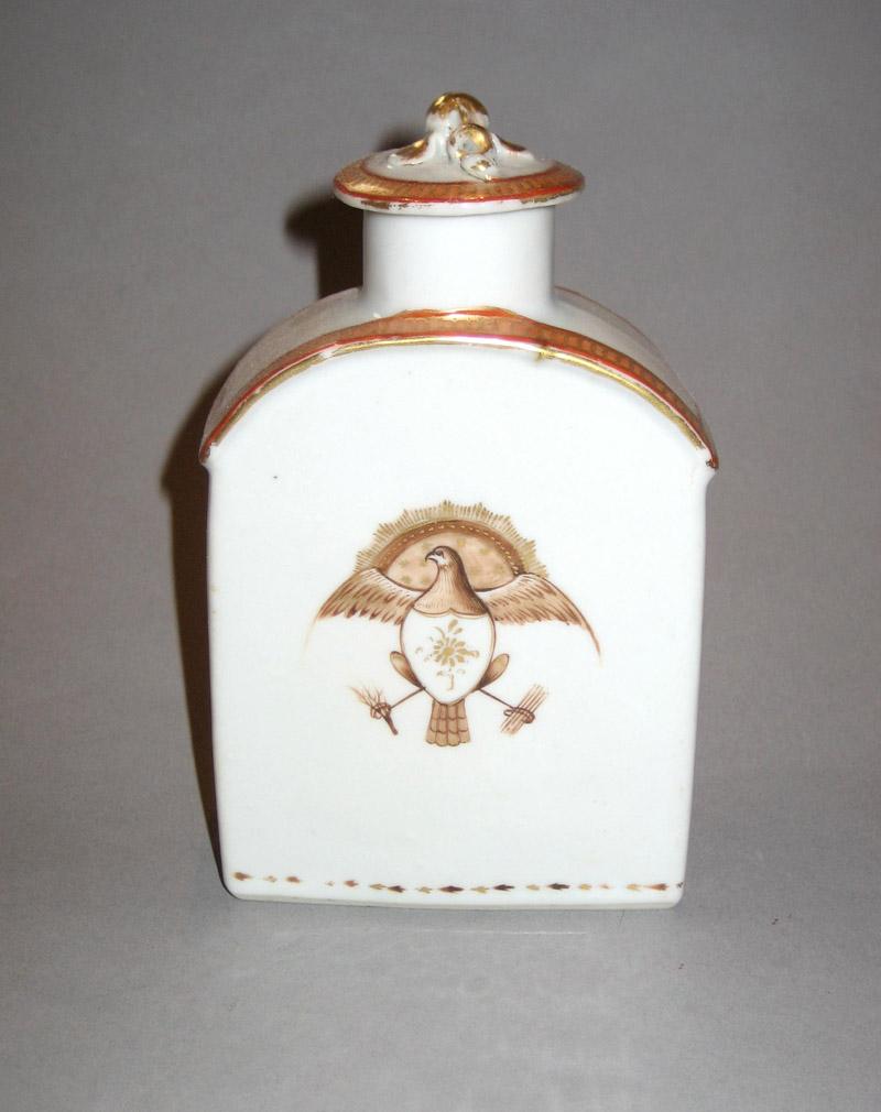 1961.0670.015 A, B Porcelain Tea Cannister