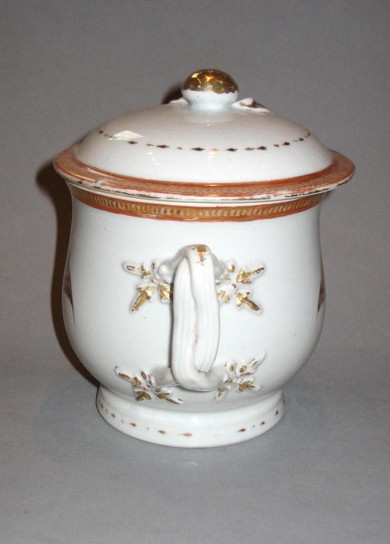 1961.0670.017 A, B Porcelain Sugar Bowl side