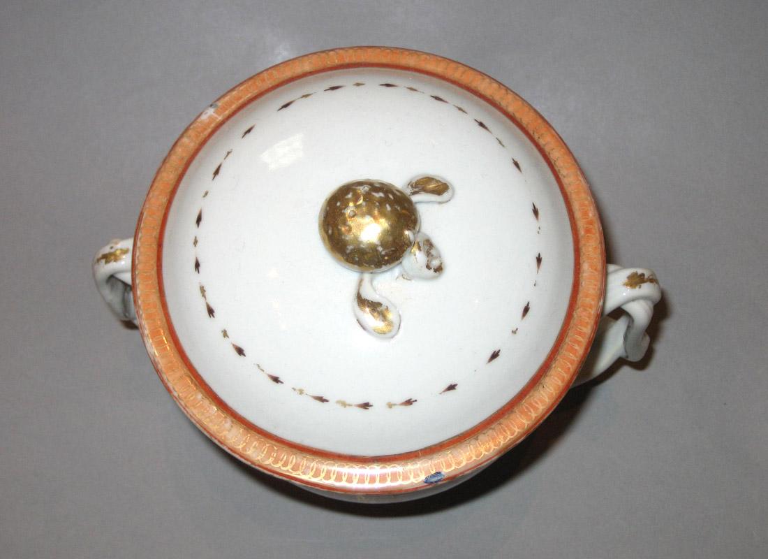1961.0670.017 A, B Porcelain Sugar Bowl upper