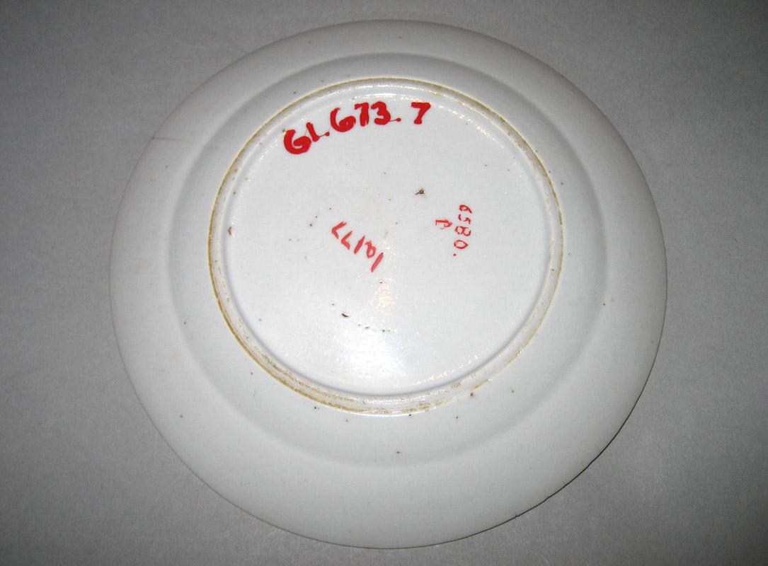 1961.0673.007 Porcelain Plate underside