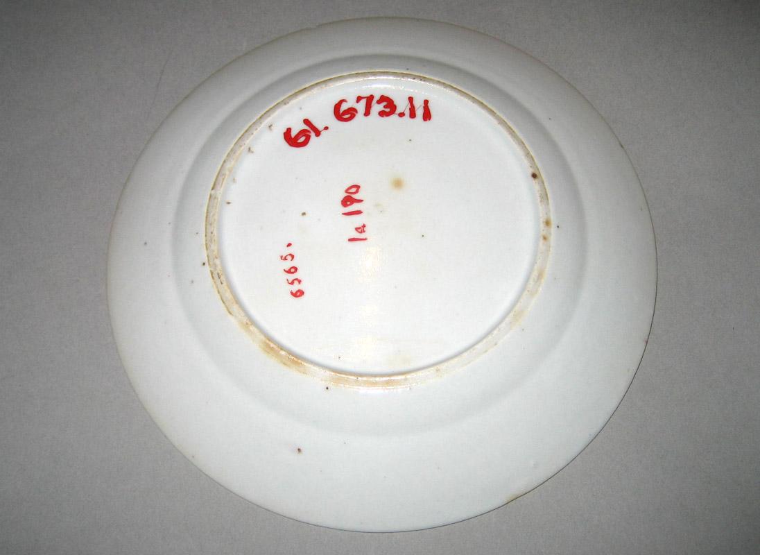 1961.0673.011 Porcelain Plate underside