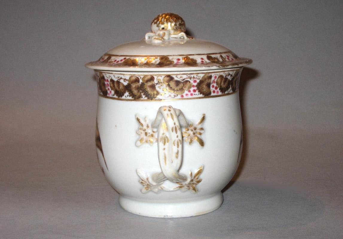 1961.0673.023 A, B Porcelain Sugar Bowl side