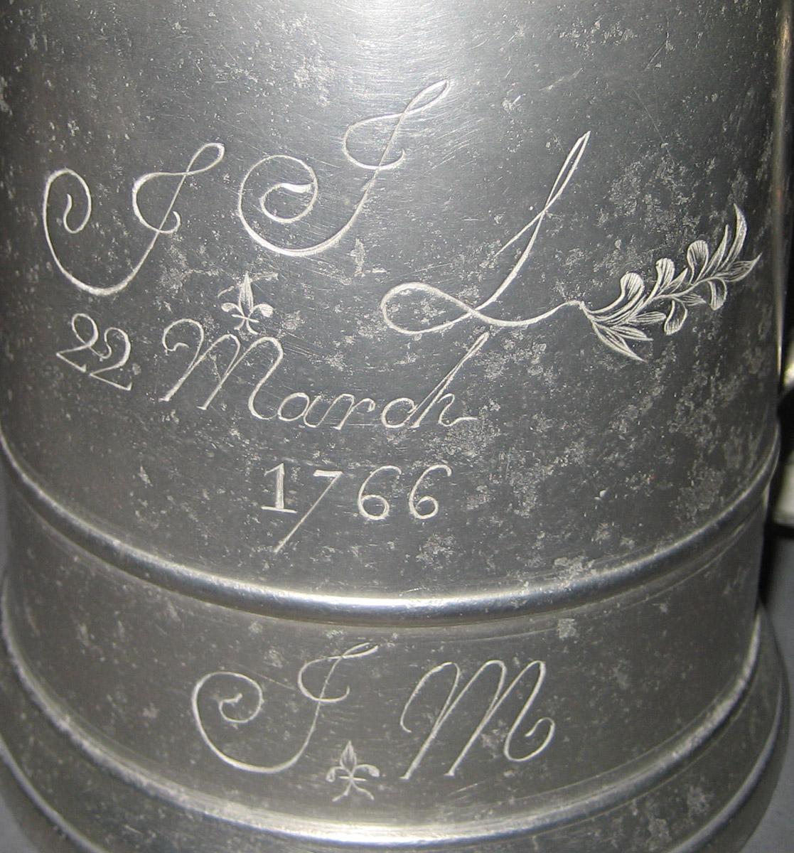 1955.0048.028 Tankard (inscription)