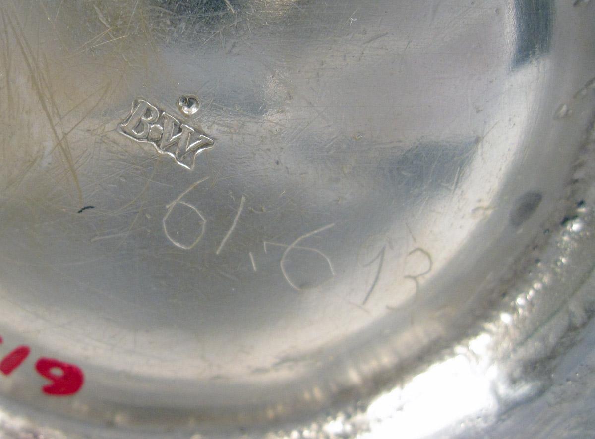 1961.0693.001 Silver Cann mark and inscription