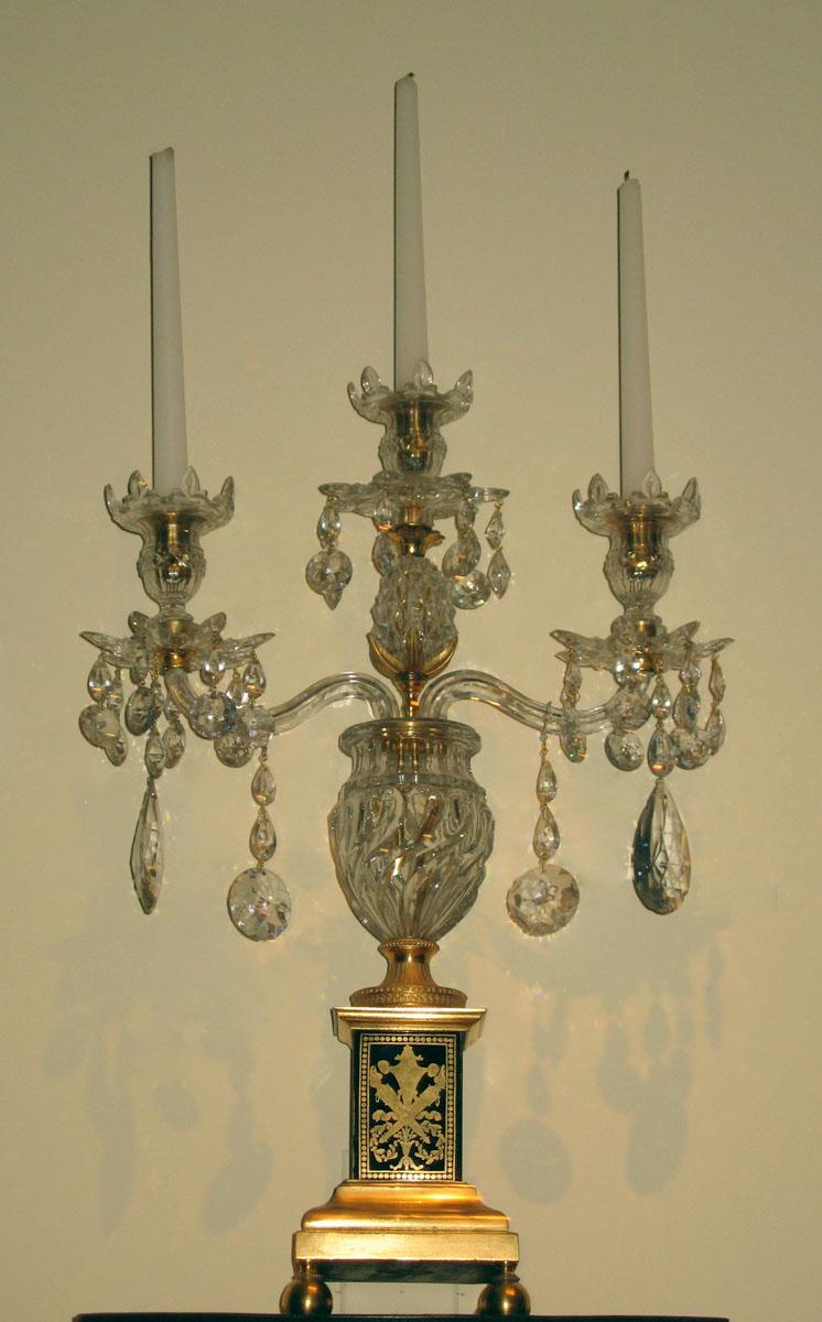 1961.0699.004 Glass candelabrum